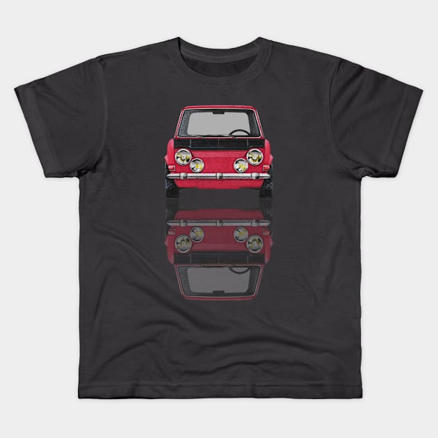 Geo3Doodles Simca Rallye Reflect Doodle Kids T-Shirt by Geo3doodles